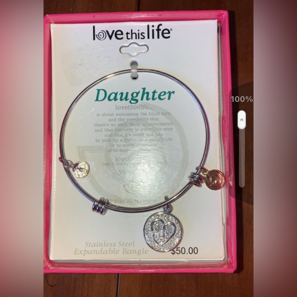 NEW LOVE THIS LIFE DAUGHTER BRACELET IN ORIGINAL BOX WITH TAG - Picture 1 of 6